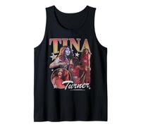 Tina Turner Red Dress Vintage Collage Canotta