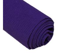 TinaKim Materiale a costine, tessuto di cotone Strecth, per giacche, felpe con cappuccio, cinture, scollatura, maniche e polsini (viola 23, 109,2 x 20,3 cm)