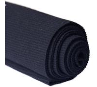 TinaKim Tessuto a costine con orlo a polsino, materiale da cucito in vita (109,2 x 50,8 cm, 68 nero)