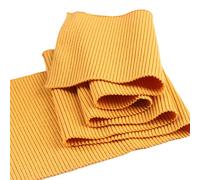 TinaKim tessuto di rivestimento in maglia a coste spesse, materiale da cucito per colletto con orlo del polsino in vita (arancione, 90x16cm)