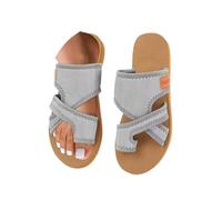 tinbarry Sandali da donna con passanti sandali piatti slip-on infradito pantofole ortopediche sandali alla moda con separatori delle dita eleganti sabot