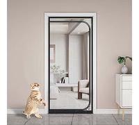 TINBOSE Griglia per Balconi per Gatti - Adatta per Porte da 140 Cm X 220 Cm - Porta in Rete Spessa E Resistente Ai Gatti - per Soggiorno, Camera da Letto, Cucina, Patio(90x220cm)