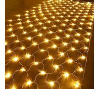 TINBOSE Luci Fatate, Stringa LED, 8 Modalità Filo Di Rame Impermeabile Decorativo For Interni Esterni Giardino Festa Matrimonio Natale(Warm White,1.5m x 1.5m 96led)