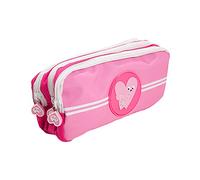 Tinc Astuccio con 3 Scomparti per Bambini e Ragazzi con Tripla Cerniera, per cancelleria Scolastica, Perfetto per Scuola e compiti a casa, Design Tribale Mallo