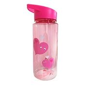 Tinc BOTLMAPK - Borraccia per Bambini a Prova di perdite, con Cannuccia, per Scuola e Vacanze, Senza BPA, 550 ml, Colore: Rosa