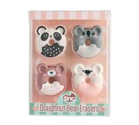 Tinc Confezione di gomme da cancellare a forma di ciambella, per bambini, da usare a scuola e a casa (S4BEARER)