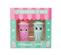 Tinc - Duo di Balsami Labbra Milkshake - Idratanti Profumati a Fragola e Mela Verde - Accessorio Bellezza Divertente per Bambini - Rosa e Verde - Confezione da 2