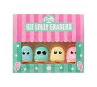 Tinc Gomme a Forma di Ghiaccioli S4, Set di 4, Colori Vivaci, Accessori da Ufficio Originali, Forniture Scolastiche Creative, Regali Divertenti per Bambini e Adulti