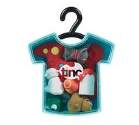 Tinc - Gomme T-Shirt - Set di Mini Figurine Multicolori (Animali e Giochi) - Figurine da Collezione per Scuola e Disegno - Cancelleria Creativa - Regalo - Confezione da 10