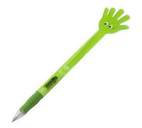 Tinc Handpngr - Penna a sfera a forma di mano, colore: verde