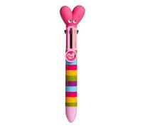 Tinc, Penna a Scatto Multicolore, Penna a Sfera Multicolore, Confezione da 5, Scuola/Ufficio, Pratico Elegante, Cancelleria Creativa, Accessorio Studente, Non Impermeabile