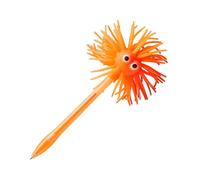 Tinc - Penna a Sfera Luminosa Fuzzy Guy - Accessorio di Cartoleria con Testa Scintillante e Inchiostro Blu - Fornitura Scolastica Divertente per Bambini - Perfetta per Regali e Feste - Arancione
