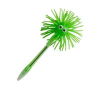 Tinc, Penna a Sfera Luminosa, Inchiostro Blu, Coperchio in Silicone, Motivo Fuzzy, Testa Oscillante, Lampadina Lampeggiante, Sicurezza Garantita, Penna Fantasia