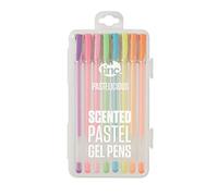 Tinc Set di penne gel liquide Pastellicious al profumo di frutta con custodia per bambini |- 8 colori diversi con una fragranza fruttata | - Colori pastello al neon - Confezione da 8