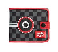 Tinc Portafoglio Kronk Urban, Bi-Fold Unisex-Adulto, Nero e Rosso, Pocket Size
