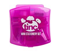 Tinc Set di Cancelleria Mini MSSet2PK, con Accessori Essenziali per Ufficio, Dimensione Compatta, Colore Rosa, Ideale per Scuola e Ufficio, Regalo Perfetto per Studenti e Professionisti