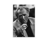 TINCHEW Charles Bukowski - Poster con citazione nera (2) su tela da parete, stampa su rotolo, per soggiorno, parete, decorazione per la casa, 40 x 60 cm