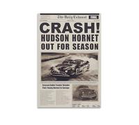 TINCHEW Poster Hudson Crash Giornale Arazzo Da Parete Scorrimento Arazzo Pittura Arrangiato Arredo Artistico Immagine Camera da Letto Decorazione Casa 30x45 cm