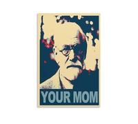 TINCHEW Your MOM - Poster con stampa artistica da parete, motivo: Sigmund Freud, arazzo da regalo, decorazione per la casa, 40 x 60 cm