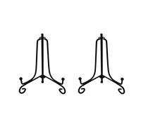 Tincogo Espositore di ferro, ferro nero cavalletto stativo Display foto titolare, Visualizza cornici da 3,5 pollici Nero