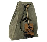 Tinder Pouch | Fatto a mano Bushcraft, campeggio, escursionismo e foraggiamento Possibles Pouch | Impermeabile tela di cotone cerato | Borsa in cotone con coulisse | Fatto a mano nel Regno Unito