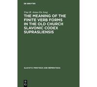 Tine H. Amse-De The meaning of the Finite Verb Forms in the O (Copertina rigida)