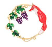 TINEASUR 1 Pc distintivo creativo distintivi spilla dei cartoni animati spilla animale carino spilla da zaino gioielli animali spille da donna spille vintage accessori da sposa Volpe rosso