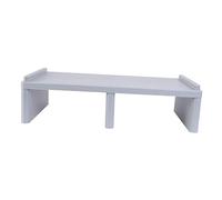 TINEASUR 1 Pc Espositore Montante del Computer Rack di Stoccaggio dello Schermo Scaffale Informatico Ripiano Rialzato per Computer Supporto da Scrivania per Computer Portatile Plastica Grey