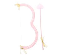 TINEASUR 1 Set la Freccia di Cupido Accessorio Cosplay Rosa e Arco di Cupido Decorazione di San Costumi Cupido spuma Arco e Freccia Accessorio del Costume da Cupido Schiuma
