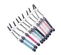 TINEASUR 10 Pezzi penne capacitive glitterate pennino capacitivo penne per telefono penne stilo per penne per tablet penne di cristallo penna stilo diamantata penne stilo di cristallo