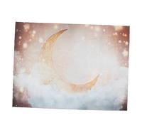 TINEASUR 1pezzi Moon Photography Backdrop Fabric for Scene Decoration for Events Parties and Photography Studios Washable and Foldable Design