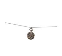 TINEASUR 1pezzi Orologio da Tasca Classico Motivo Cane Orologio da Tasca al Quarzo Design Scavato Retrò Realizzato in Lega