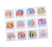TINEASUR 1set Adesivi Per Milestone Del Bebè Stickers Decorativi Per Neonatale Props Fotografici Per Primo Anno Facile Applicare e Rimuovere Per Feste Compleanno e Shower