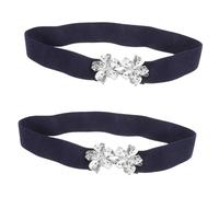 TINEASUR 2 Pz Elastico in Vita Cinture Allacciate Cintura Con Fiocco Nero Cintura Elastica Alla Moda Di Lavanda in Vita Per Le Donne Viola Chiaro Tessitura