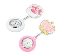 TINEASUR 2 Pz orologio da tasca infermiere orologi luminosi orologi per il dottore orologi portatili ladies watch women watch orologi degli studenti orologio con movimento quarzo bianca