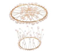 TINEASUR 2pezzi Decorative Props for Jewelry Photography Elegant Circle Backdrop for Nail Art and Product Shoot Decor