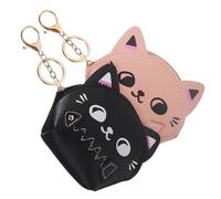 TINEASUR 2pezzi Portamonete Forma Di Gattino Per Chiavi e Auricolari Accessori Pratici e Adorabili Per Viaggi e Quotidianità