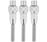 TINEASUR 3 Pezzi Connettore Xlr a 3 Pin con Blocco Sicuro, Metallo e Plastica, per Performance Live e Conferenze, Accessorio Audio Portatile Argento