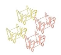TINEASUR 4pezzi Porta Cosmetici in Metallo per Beauty Egg Supporto Compatto per Spugnette Make Up Organizer per Trucchi e Asciugatura Adatto Viaggi e Uso Quotidiano