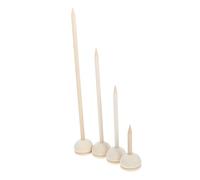 TINEASUR 4pezzi Supporto Per Sfera Di Cristallo in Legno Da Esterno Base Per Uova e Sfere Decorative Per e Cortili