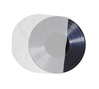 TINEASUR 50pezzi Custodie per CD Trasparenti Protezione per Dischi Vinile Buste Interne Resistenti per Accessori Audio Durevoli e Facili da Usare