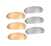 TINEASUR 6 Pezzi Fermagli Francesi in Metallo Ovali per Clip Resistenti per Spessi Accessori Eleganti per e Matrimoni Dorati