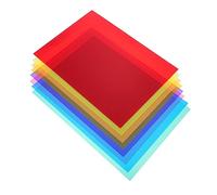 TINEASUR 8pezzi Pvc Films Matte Thin Overlay Sheets Per Lettura Strumenti Di Supporto Per Dislessia e Abilità Visive Flessibili e Resistenti Ai Graffi