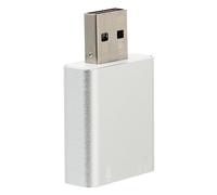 TINEASUR Adattatore Audio Usb in Alluminio Adattatore Audio Stereo Usb 71 Schede Audio Esterne Con Jack Per Microfono Nessun Driver Necessario Compatto Per Laptop