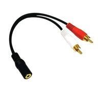 TINEASUR Adattatore Cavo y Maschio Connettore Placcato Oro Femmina Da Stereo Cavo Audio Video Per Dispositivi Mini Stereo Domestici e Ricevitori