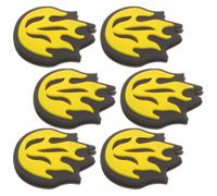 TINEASUR Ammortizzatore per Racchetta da Tennis in Silicone, 6 Pezzi | Forma Gialla, Portatile e Compatto, Assorbimento Urti per Accessori Tennis