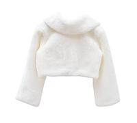 TINEASUR Bellissimo Cappotto Scialle in Peluche Per Bambine figli Dei Fiori Comodo Ed Elegante