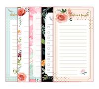 TINEASUR Blocchetti Magnetici Scrittura Liscia 5 Pezzi per Frigorifero Carta per Appunti e Design Decorativo per Messaggi Evidenti Stili multipli Stili multipli