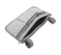 TINEASUR Borsa da Letto con 4 Tasche per Accessori di Sicurezza, Manico Rinforzato in Pongee, Compartimenti Separati e Portabicchiere Integrato per Camere e Strutture di Assistenza