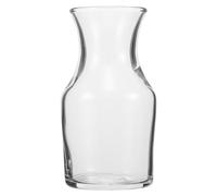 TINEASUR Caraffa Monodose in Vetro Trasparente per Vino, Brocca D’acqua Bocca Piatta per Versamento Facile, Decanter Piccolo per Vino di Riso e Prugne, per Uso Personale e Feste
